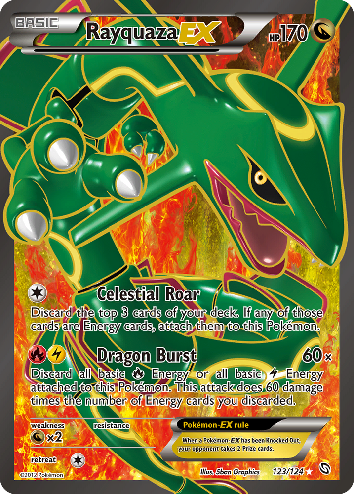 Rayquaza EX (123/124) [Noir et Blanc : Dragons Exaltés] 