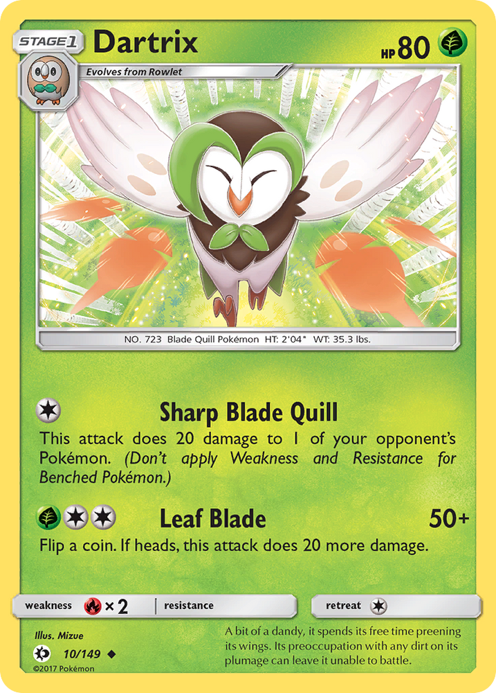 Dartrix (10/149) [Soleil et Lune : ensemble de base] 