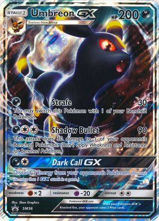 Umbreon GX (SM36) (carte Jumbo) [Soleil et Lune : Black Star Promos] 