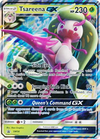 Tsareena GX (SM56) (carte Jumbo) [Soleil et Lune : Black Star Promos] 