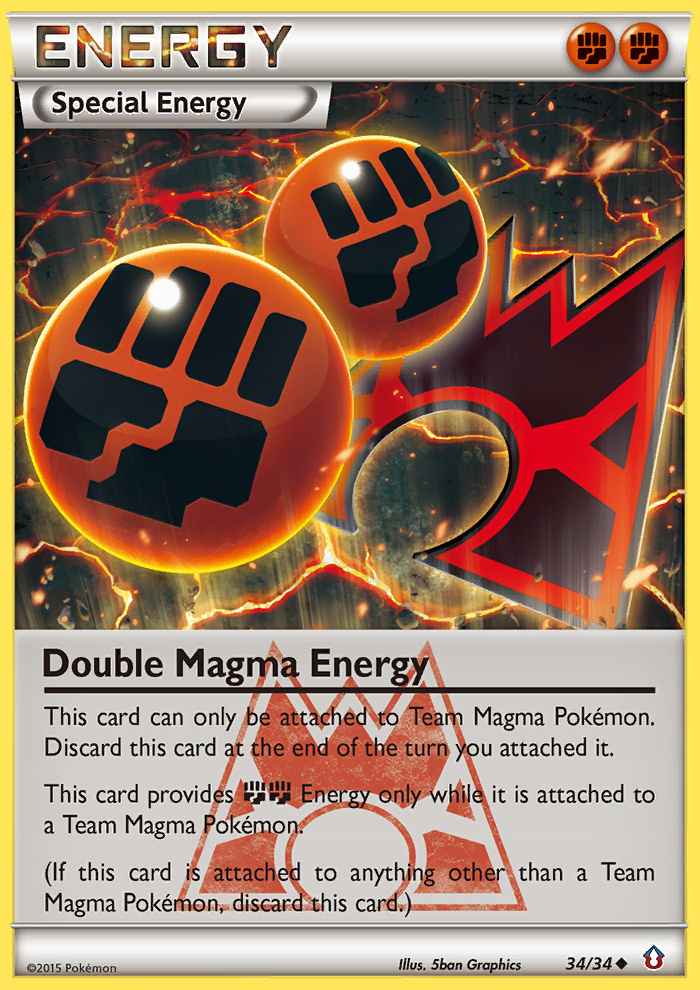 Double Énergie Magma (34/34) [XY : Double Crise] 