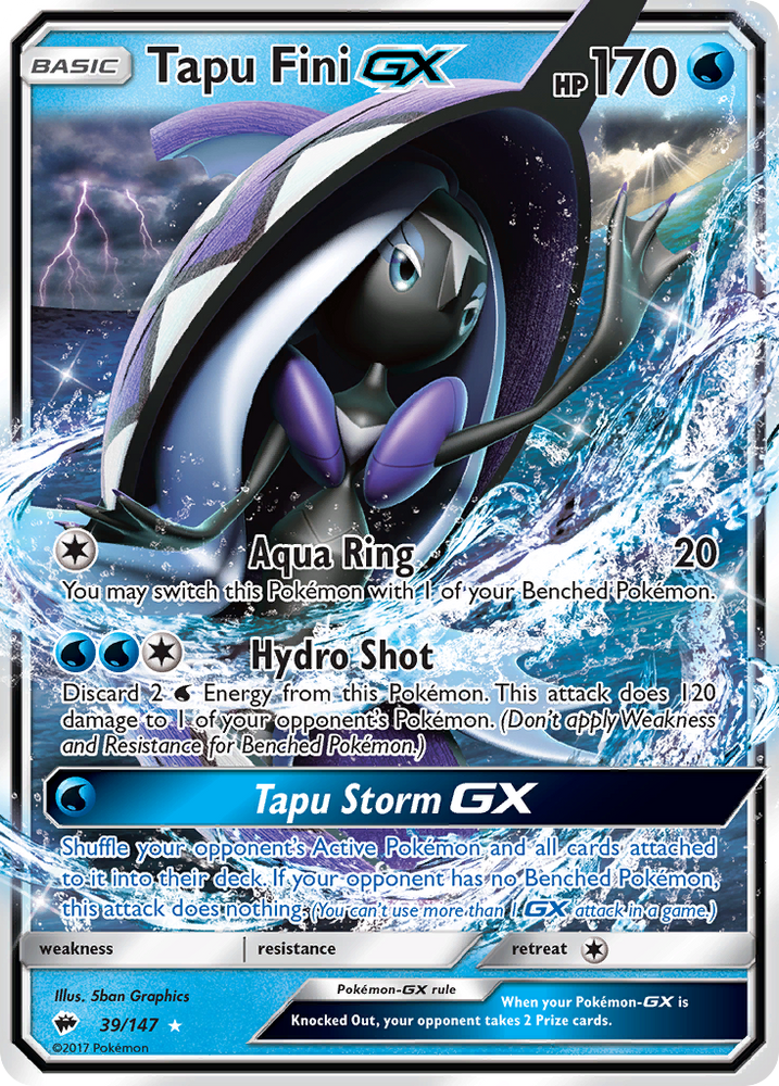 Tapu Fini GX (39/147) [Soleil et Lune : Ombres brûlantes] 