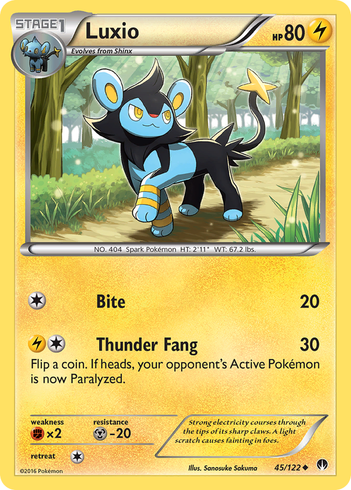 Luxio (45/122) [XY : point de rupture] 