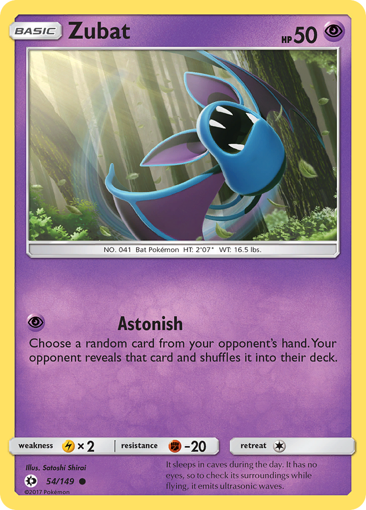 Zubat (54/149) [Soleil et Lune : Ensemble de base] 