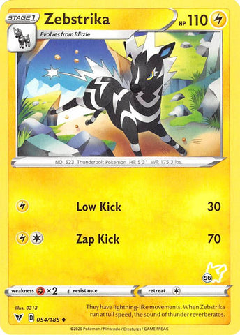 Zebstrika (054/185) (Timbre Pikachu #56) [Battle Academy 2022] 