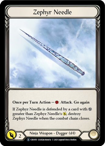 Zephyr Needle [U-CRU051] (Crucible of War Unlimited) Feuille arc-en-ciel illimitée 