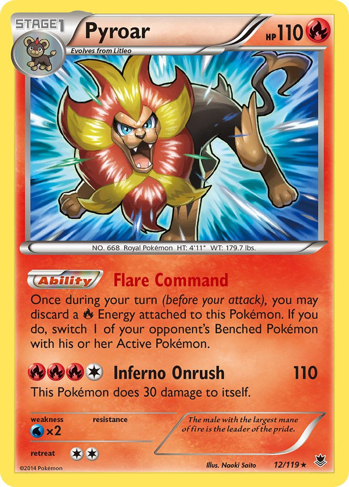 Pyroar (12/119) (Thème Deck exclusif) [XY : Phantom Forces] 