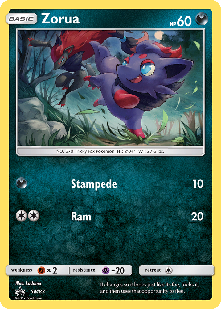 Zorua (SM83) [Soleil et Lune : Promos Black Star] 