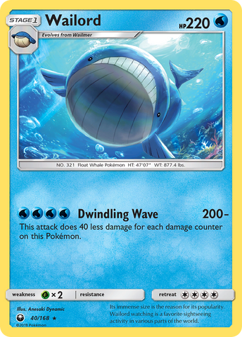 Wailord (40/168) [Soleil et Lune : Tempête céleste] 