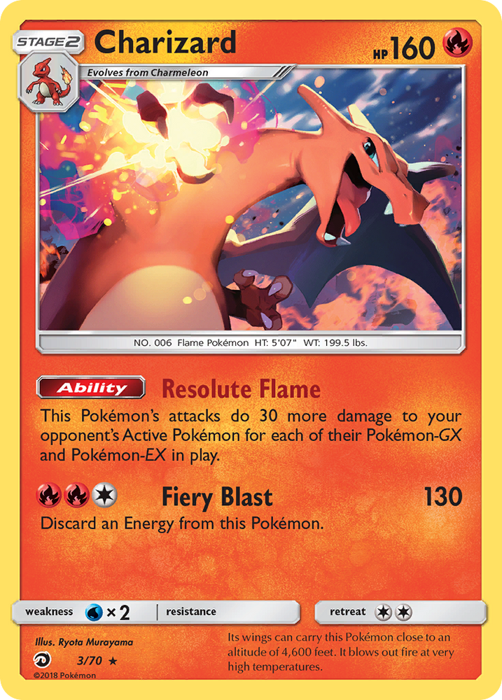 Charizard (3/70) [Soleil et Lune : Majesté du Dragon] 