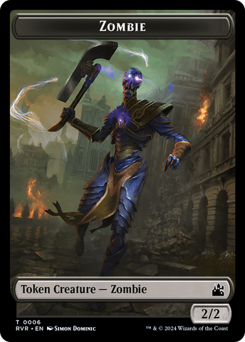 Jeton Zombie [Jetons remasterisés Ravnica] 