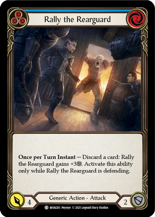 Rally the Rearguard (Bleu) [MON283-RF] (Monarch) 1ère édition Rainbow Foil 