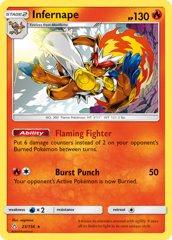 Infernape (23/156) [Soleil et Lune : Ultra Prisme]