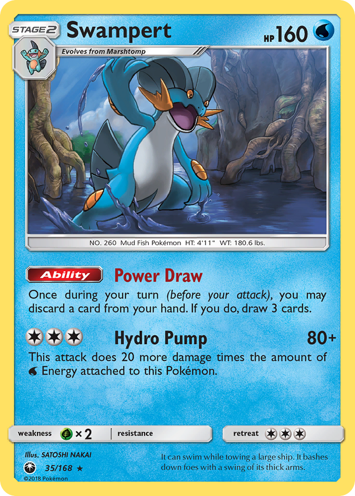 Swampert (35/168) [Soleil et Lune : Tempête céleste] 