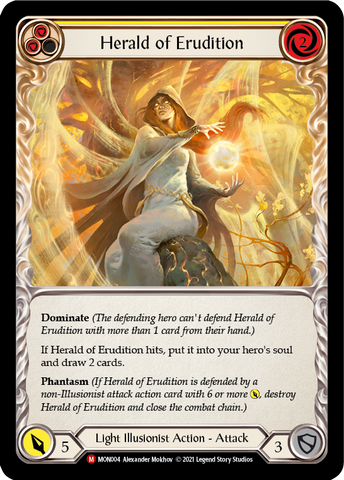 Herald of Erudition [MON004-RF] (Monarch) 1ère édition Rainbow Foil 