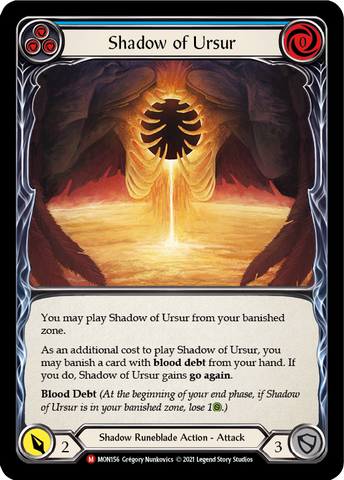 Shadow of Ursur [MON156-RF] (Monarch) 1ère édition Rainbow Foil 