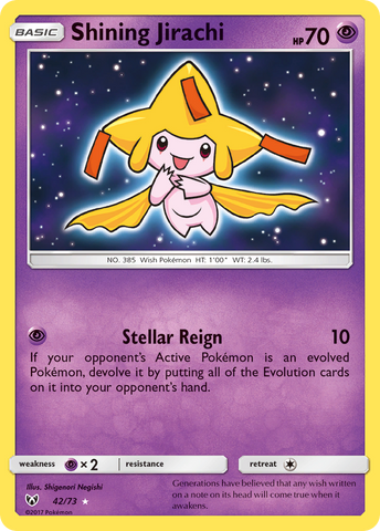 Shining Jirachi (42/73) [Soleil et Lune : Légendes brillantes] 