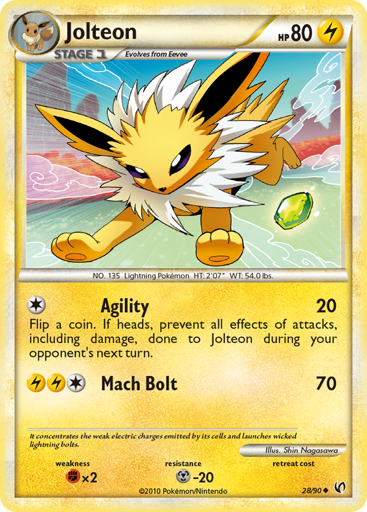 Jolteon (28/90) [HeartGold &amp; SoulSilver : Intrépide] 