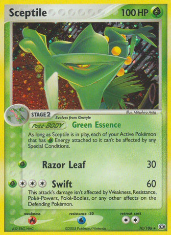 Sceptile (10/106) (Thème Deck exclusif) [EX : Émeraude] 