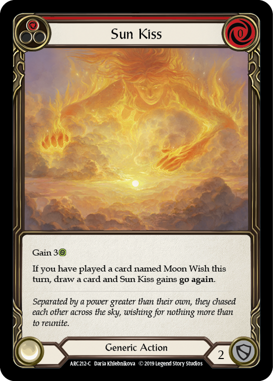 Sun Kiss (Rouge) [ARC212-C] (Arcane Rising) 1ère édition Rainbow Foil 