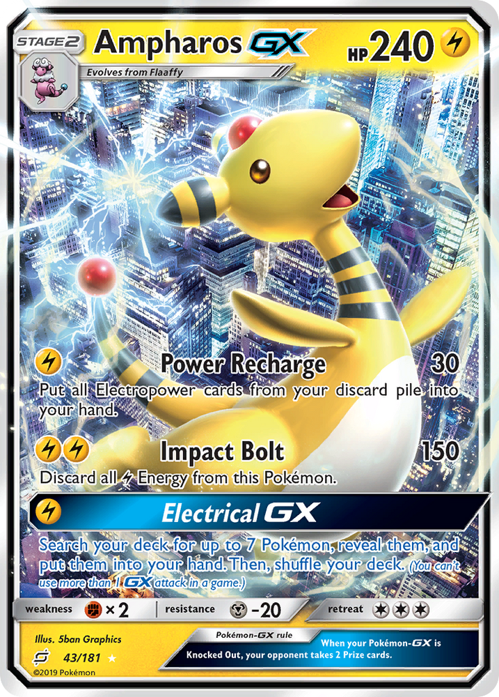 Ampharos GX (43/181) [Soleil et Lune : Faites équipe] 