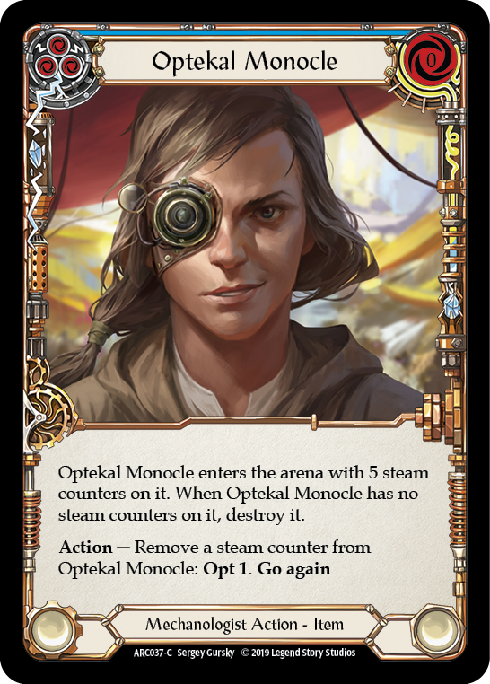 Optekal Monocle [ARC037-C] (Arcane Rising) 1ère édition Rainbow Foil 