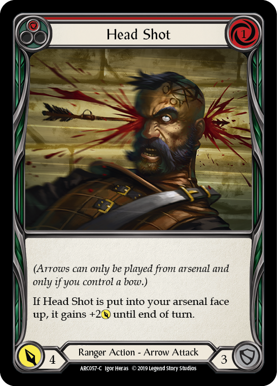 Head Shot (Rouge) [ARC057-C] (Arcane Rising) 1ère édition Rainbow Foil 