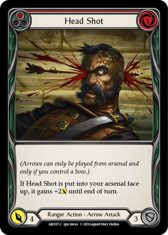 Head Shot (Rouge) [ARC057-C] (Arcane Rising) 1ère édition Rainbow Foil 