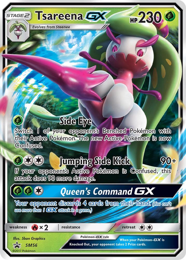 Tsareena GX (SM56) [Sun & Moon: Black Star Promos]