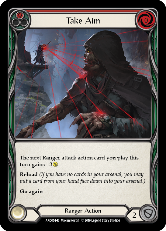 Take Aim (Rouge) [ARC054-R] (Arcane Rising) 1ère édition Rainbow Foil 