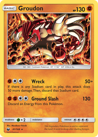 Groudon (81/168) [Soleil et Lune : Tempête céleste] 