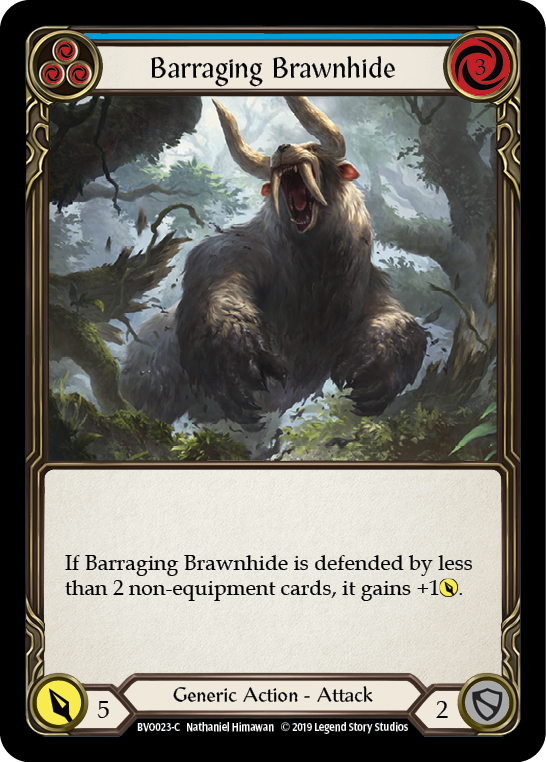 Barraging Brawnhide (Bleu) [BVO023-C] (Bravo Hero Deck) 1ère édition Normal 