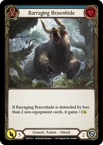 Barraging Brawnhide (Bleu) [BVO023-C] (Bravo Hero Deck) 1ère édition Normal 