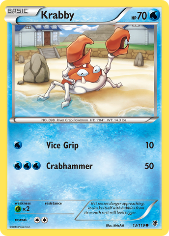 Krabby (13/119) [XY : Forces fantômes] 