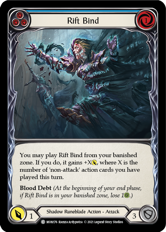 Rift Bind (Bleu) [MON176-RF] (Monarch) 1ère édition Rainbow Foil 