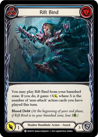 Rift Bind (Bleu) [MON176-RF] (Monarch) 1ère édition Rainbow Foil 