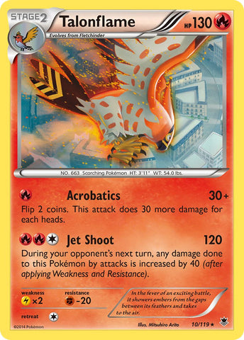 Talonflame (10/119) (Deck thématique exclusif) [XY : Phantom Forces] 