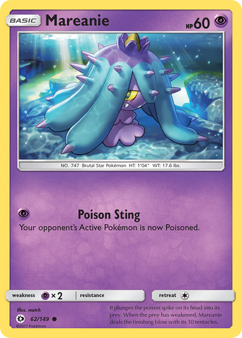 Mareanie (62/149) [Soleil et Lune : Ensemble de base]