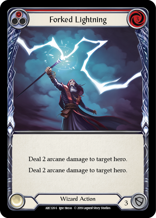 Forked Lightning [ARC120-S] (Arcane Rising) 1ère édition Rainbow Foil