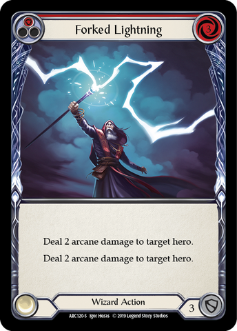 Forked Lightning [ARC120-S] (Arcane Rising) 1ère édition Rainbow Foil