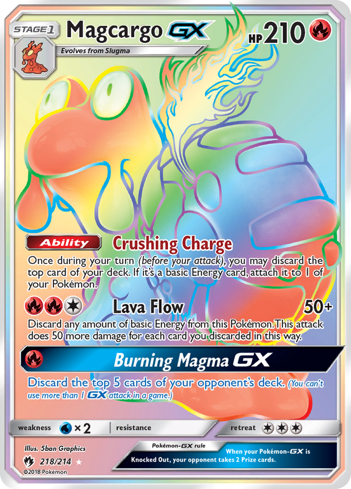 Magcargo GX (218/214) [Soleil et Lune : Tonnerre perdu] 