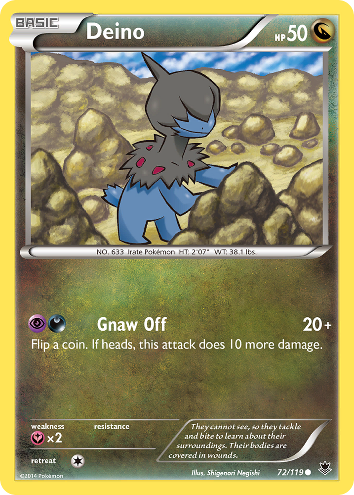 Deino (72/119) [XY : Forces fantômes] 