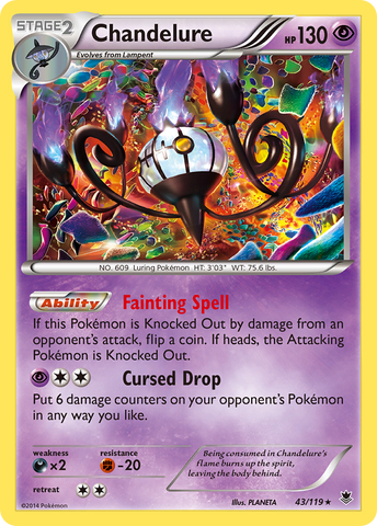 Chandelure (43/119) [XY : Forces fantômes] 