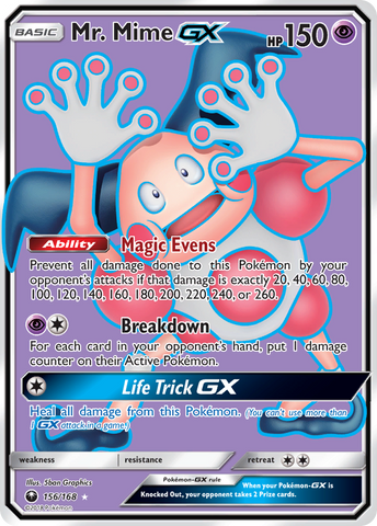 M. Mime GX (156/168) [Soleil et Lune : Tempête céleste] 