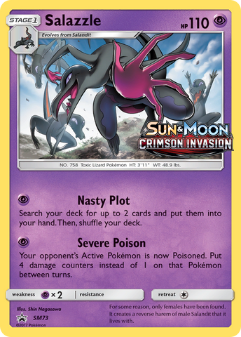 Salazzle (SM73) [Soleil et Lune : Promos Black Star] 