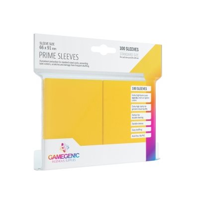 Sleeves: Gamegenic Prime Sleeves: Yellow (100) [GGS10020ML]