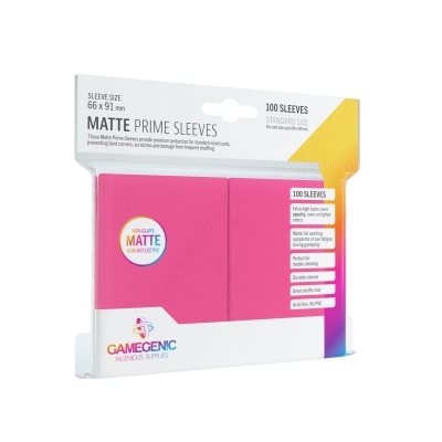 Sleeves: Gamegenic Matte Prime Sleeves: Pink (100) [GGS10036ML]