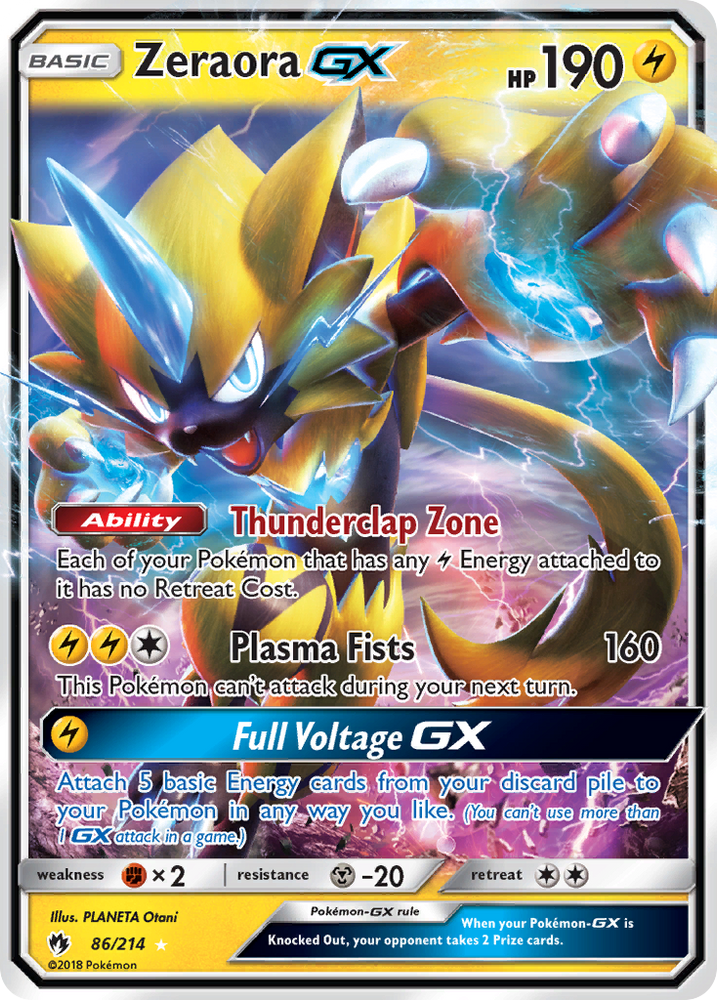 Zeraora GX (86/214) [Soleil et Lune : Tonnerre perdu] 