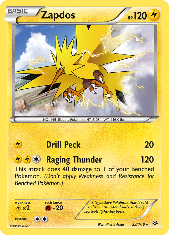 Zapdos (23/108) [XY : Ciel rugissant] 