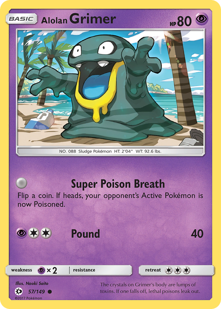 Alolan Grimer (57/149) [Soleil et Lune : ensemble de base]